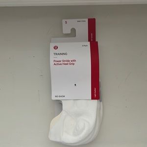 NWT Lululemon Training No Show Socks, 3 Pack. Size Small